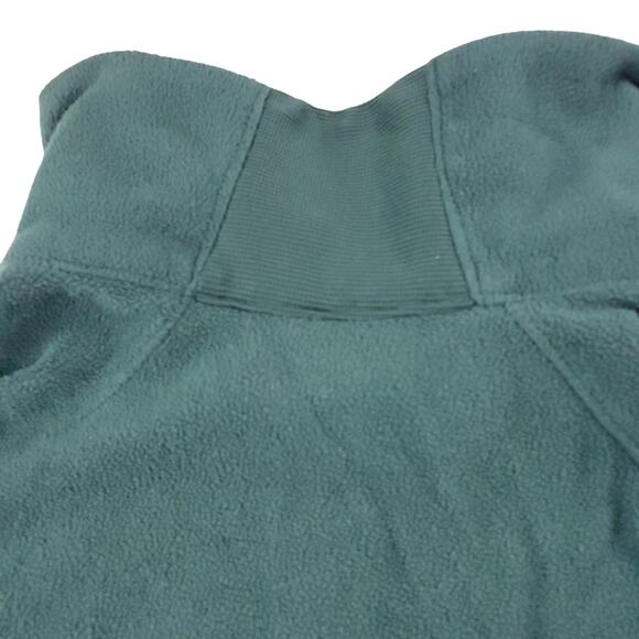 Columbia Sweater Womens Medium Green Outdoor 1/4 Zip Fleece Pullover Ladies LOGO - Picture 7 of 13